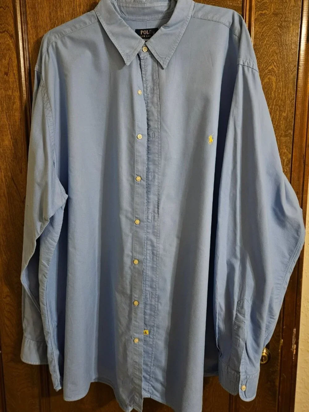 Polo Ralph Lauren Light Blue Long Sleeve Button Down Shirt Big & Tall Size 3XLT